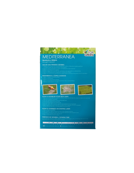 Semillas césped formula mediterranea 1Kg - Top Green