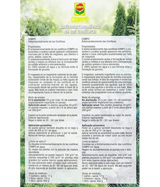 Antiamarronamiento de Coníferas 1Kg -... Antiamarronamiento de Coníferas 1Kg -...