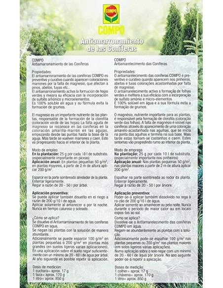 Antiamarronamiento de Coníferas 1Kg - Compo