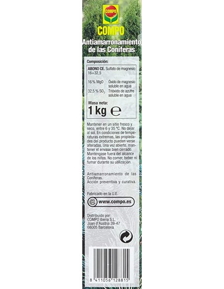 Antiamarronamiento de Coníferas 1Kg - Compo