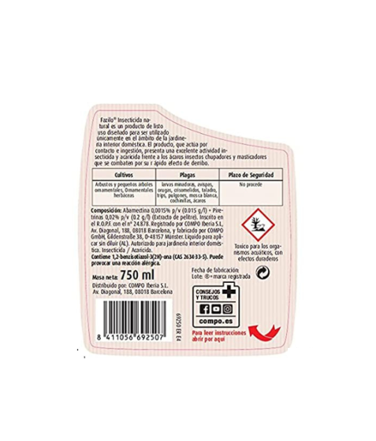 Fazilo Insecticida Natural 750ml -...