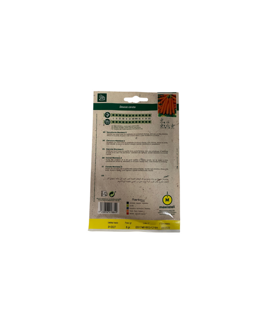 Semillas de Zanahoria Nantesa 8 gr...