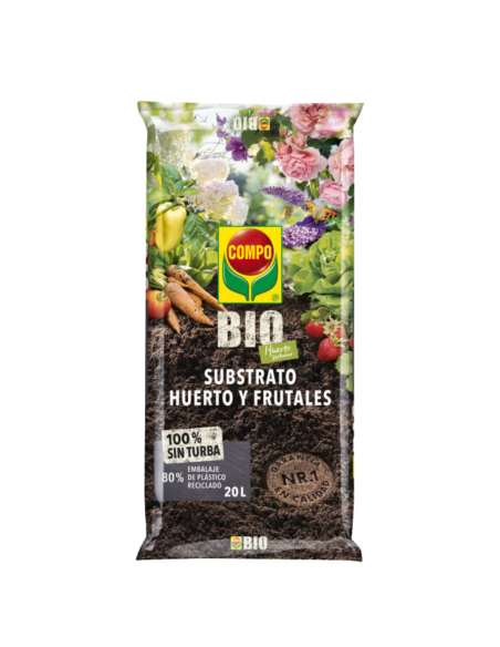 Sustrato Huerto y frutales 20L - Compo 