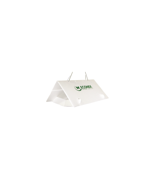 Trampa triangular blanca sin láminas - Econex