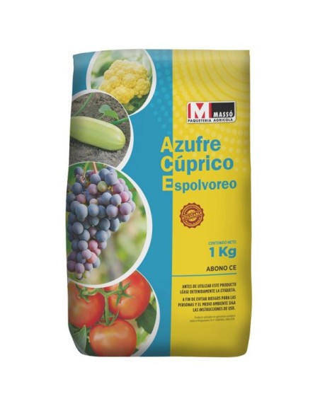 Azufre Cúprico Espolvoreo 1 kg - Massó 