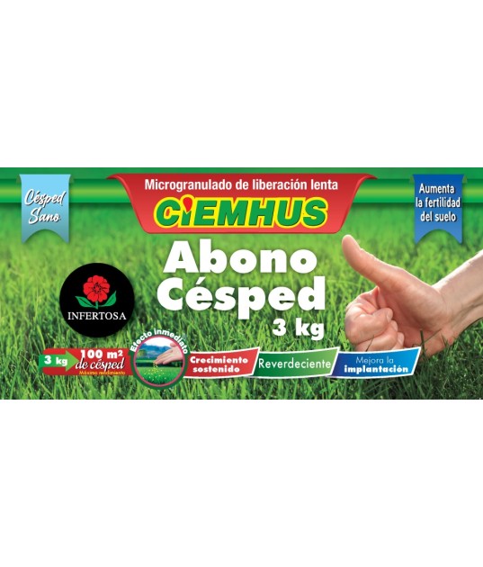 Abono césped 3kg - Infertosa  Abono césped 3kg - Infertosa