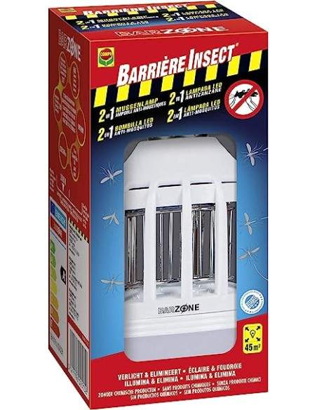 Barrera 2 en 1 Bombilla antimosquitos - Compo