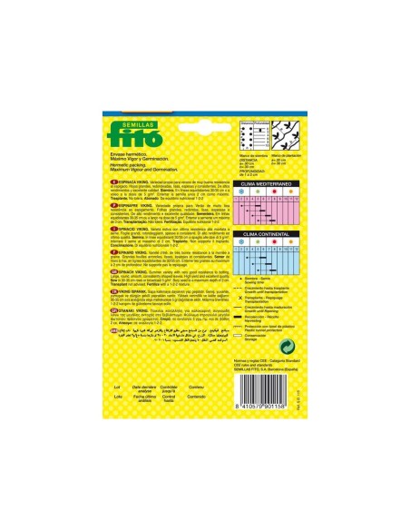 SEMILLAS ESPINACA VIKING - FITO