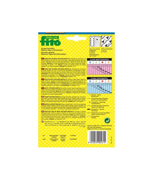 SEMILLAS NABO DE MESA VIRTUDES...