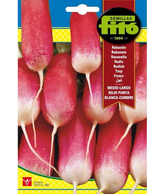SEMILLAS RABANITO MEDIO-LARGO ROJO...