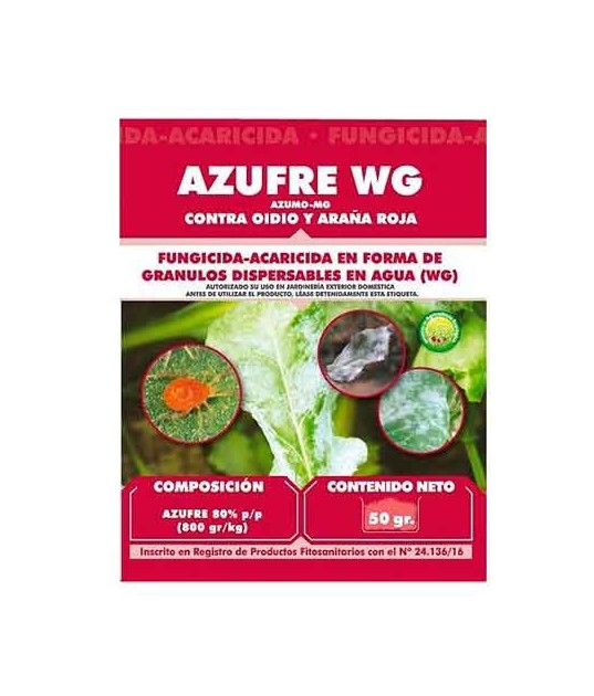 Azufre Fungicida-Acaricida WG 50gr